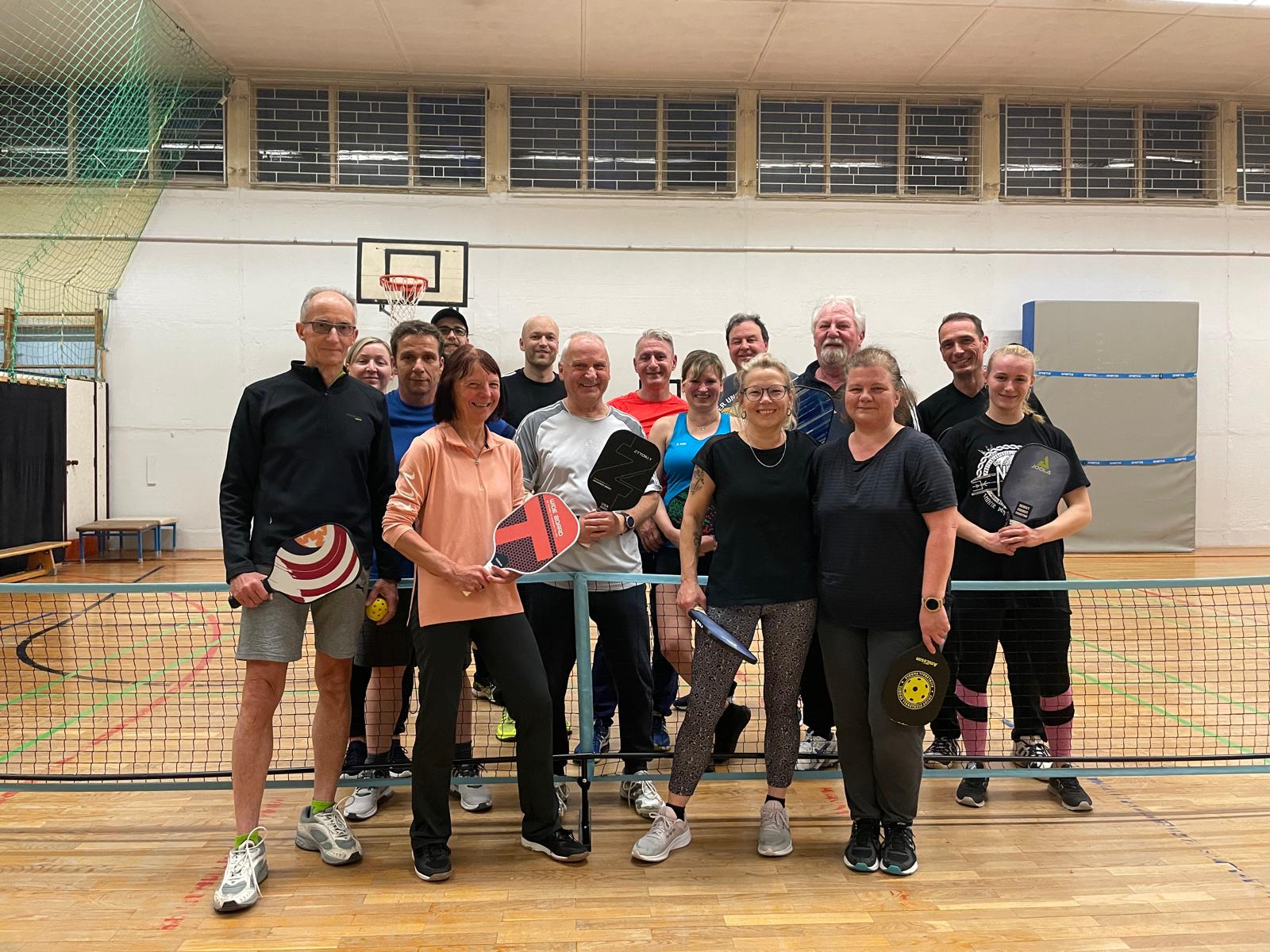 Mitglieder der Abteilung Pickleball